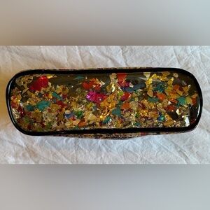 NWOT Sephora confetti small zip travel pouch/make up/toiletry bag